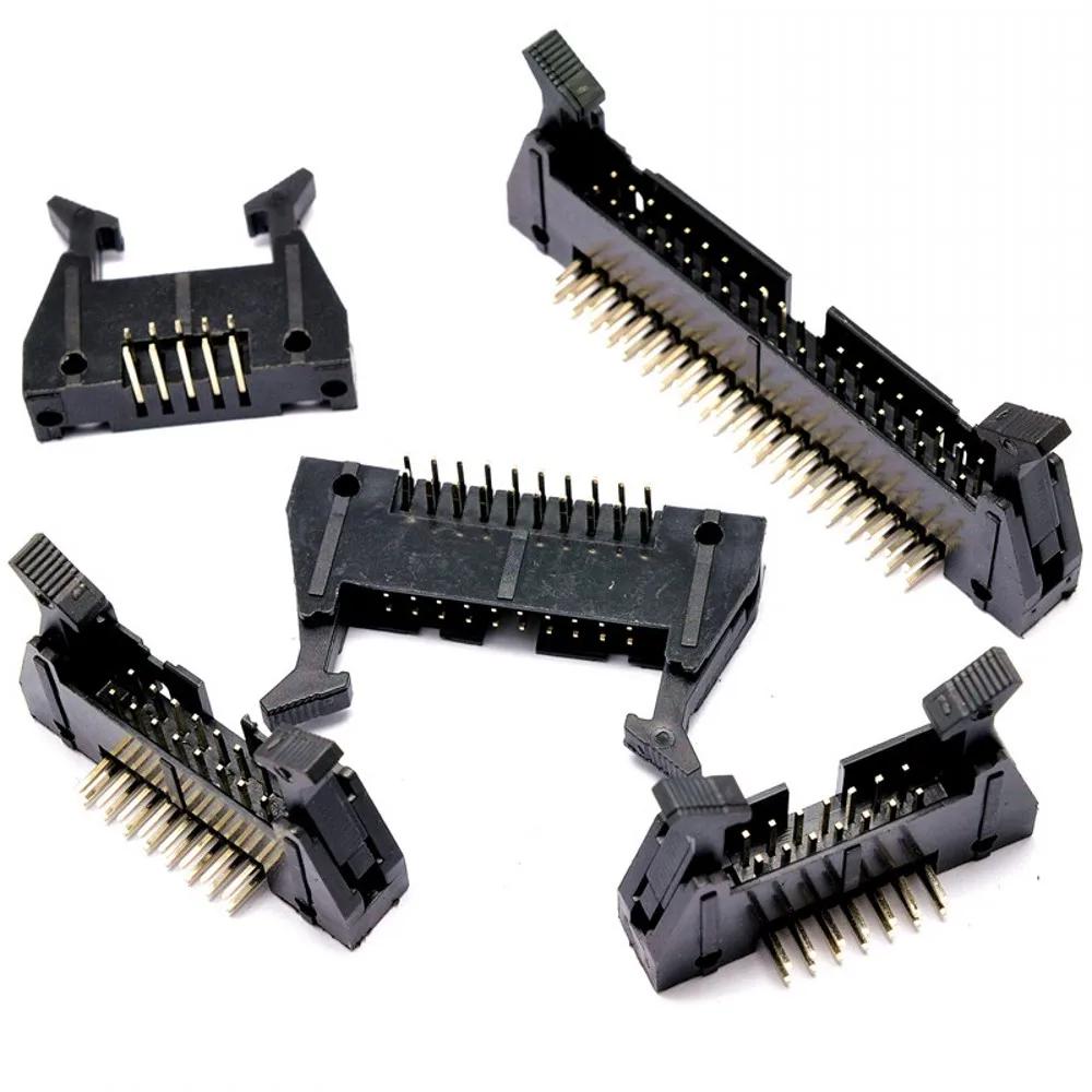 100PCS DC2 2.54mm ġ ƮƮ/ ũ ȥ  Ŀ 10/14/16/20/26/30/40P ÷  ̺ IDC 